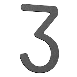 Numéros de maison 3 petit, anthrazit