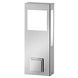 Lampadaire d’extérieur AQUA PAULO 40CM POWER petit, angulaire 2G11 IP44, acier inoxydable 