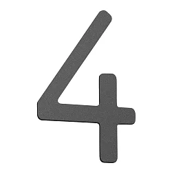 Numéros de maison 4 petit, anthrazit