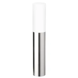 Outdoor floor luminiare AQUA PAULO, round, IP44, E27, stainless steel / opal glass, 60cm, brushed
