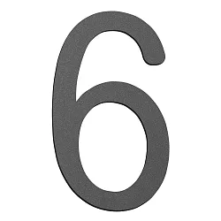 Numéros de maison 6 petit, anthrazit