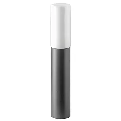 Outdoor floor luminiare AQUA PAULO, round, IP44, E27, stainless steel / opal glass, 60cm, anthracite