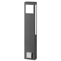 Lampadaire d’extérieur AQUA PAULO POWER angulaire, avec prise de courant 2G11 IP44, anthrazit 
