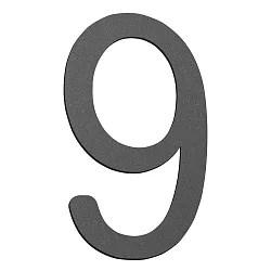 Numéros de maison 9 petit, anthrazit
