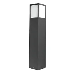 Lampadaire d’extérieur angulaire, 3 pôles E27 IP54, anthrazit
