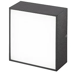 Applique et plafonnier petit, carré IP65, anthrazit 