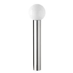 Outdoor floor luminiare  AQUA BALL, IP44, E27, stainless steel / opal glass, height 90cm