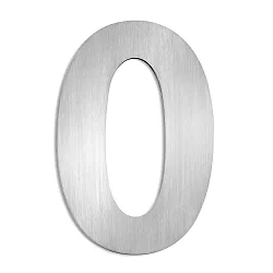 Numéros de maison grand, acier inoxydable brossé