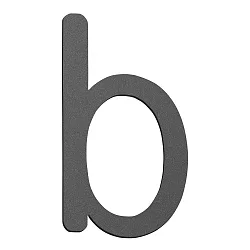 Numéros de maison b petit, anthrazit