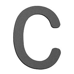 Numéros de maison c petit, anthrazit