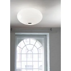 Luminaire de plafond AIH grand E27 IP20, aluminium brossé, scintillant, blanche gradable