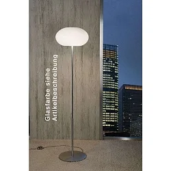 Lampadaire AIH dimmable E27 IP20, aluminium brossé, scintillant, blanche gradable