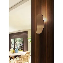 Luminaire mural ASHIYA dimmable, indirect, bronze, mat gradable