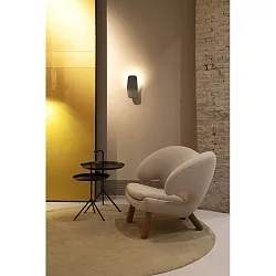 Luminaire mural ASHIYA dimmable, indirect, mat, noir  gradable