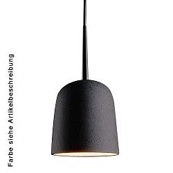 Luminaire à suspension CLAVIO S à 1 flamme, petit, dimmable E27 IP20, anthrazit, noir mat gradable