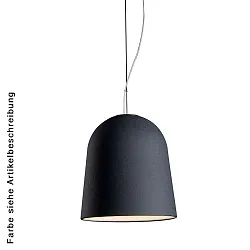 Luminaire à suspension CLAVIO M à 1 flamme, grand, dimmable E27 IP20, aluminium brossé, anthrazit gradable