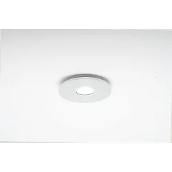 Luminaire de plafond TET à 1 flamme, rond, rigide, blanche gradable