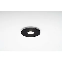 Luminaire de plafond TET à 1 flamme, rond, rigide, noir gradable