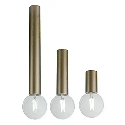 Luminaire de plafond TUBUS 12 E27 IP20, bronze gradable