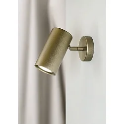 Spot TUBUS rotatif, inclinable GU10 IP20, bronze brossé gradable