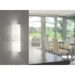 Luminaire mural TUBO haut bas, dimmable E14 IP20, nickel mat, opale, blanc mat gradable