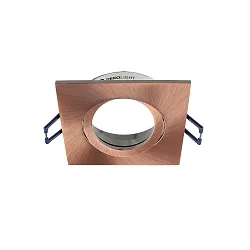 Plafonnier encastré SAMSOLA angulaire, pivotant GU10 / GU5.3, cuivre gradable