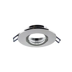 Projecteur encastré SAMSOLA MAX rond, pivotant IP20, scintillant, argent gradable