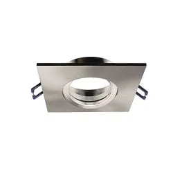 Projecteur encastré SAMSOLA MAX angulaire, pivotant IP20, argent brossé gradable