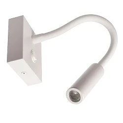 Luminaire mural BRAHE I avec interrupteur, avec bras flexible IP20, blanche 