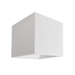 Luminaire mural CUBE haut bas, forme en dé G9 IP20, blanche gradable