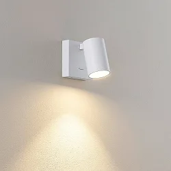 Lampe de lecture CAN TILT SQUARE angulaire, avec interrupteur, pivotant à la cardan GU10 IP20, blanche 