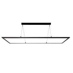 pendant luminaire LED PANEL square IP40, white aluminum dimmable