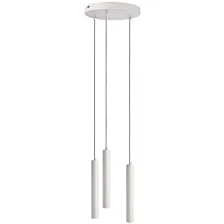 Luminaire à suspension SLIM DIM 3 flammes, rond, UGR < 19 IP20, blanc trafic gradable