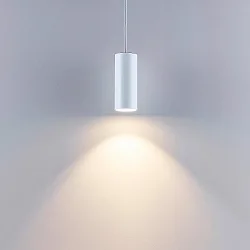 pendant luminaire CAN 150 down, cylindrical, direct GU10 IP20, white
