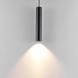 pendant luminaire CAN 300 down, cylindrical, direct GU10 IP20, white