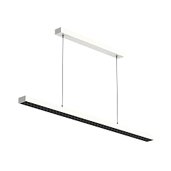 Luminaire à suspension OFFICE THREE STANDARD UP AND DOWN contrôlable par DALI, direct / indirect IP20, mat