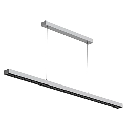 pendant luminaire OFFICE THREE PRO UP AND DOWN DALI controllable, direct / indirect IP20, light grey, mat
