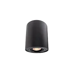 Luminaire de plafond BENGALA ROUND cylindrique, réglable GU10 IP20, noir gradable