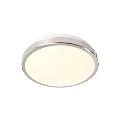 Luminaire de plafond HELEN CCT Switch IP54, satiné, argent, blanche