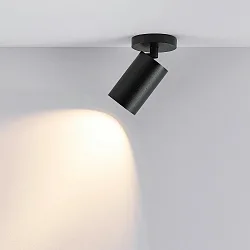 ceiling luminaire CAN TILT ROUND Ø 8CM 1 flame, round, cardanic swivelling GU10 IP20, black