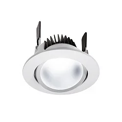 Plafonnier encastré COB 95 CCT CCT Switch IP20, satiné, blanche gradable