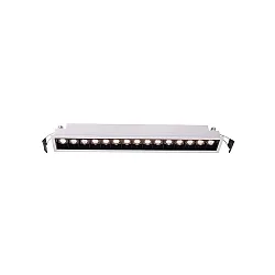 Plafonnier encastré CETI 15 courant constant, blanc mat gradable