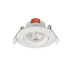 Downlight SMD-68-230V-ROUND pivotant, version pour montage encastré IP20, blanc trafic gradable