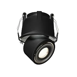 Plafonnier encastré UNI II MINI 2 pôles, courant constant, pivotant à la cardan IP20, noir profond gradable