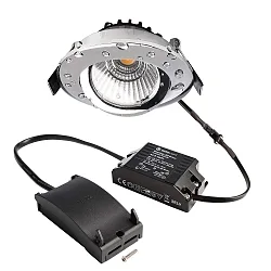 Projecteur encastré DIONE IP44 DTW 930-918 pivotant, Dim-To-Warm, câblé en continu IP44, chrome gradable