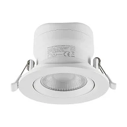 Projecteur encastré SURTUR TILT 83 DTW pivotant, Dim-To-Warm IP20/IP44, blanche gradable