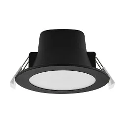 Downlight ACRUX PRO 82 rigide, CCT Switch, UGR < 19 IP20/ IP54, scintillant, noir gradable