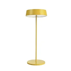 Lampe de table à accu MIRAM HEAD + TABLE STAND lot de 1, avec variateur tactile, fixation magnétique IP54, jaune gradable