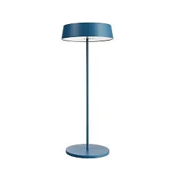 Lampe de table à accu MIRAM HEAD + TABLE STAND lot de 1, avec variateur tactile, fixation magnétique IP54, bleu gradable