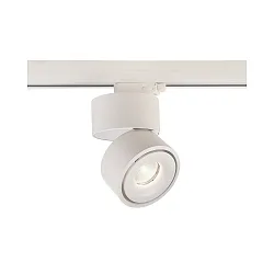 Projecteur triphasé UNI II TILT adaptateur triphasé inclus, conducteur inclus, pivotant à la cardan IP20, blanche gradable